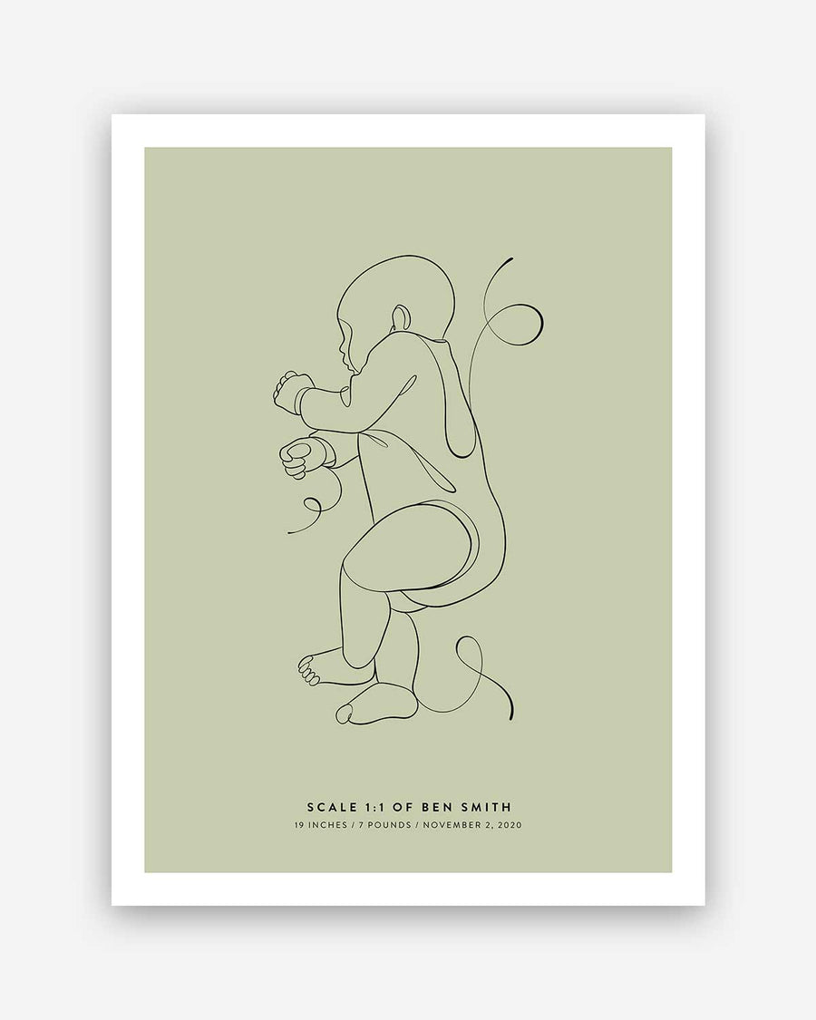Scale 1:1 baby poster